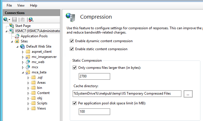 Enable Dynamic Compression Step